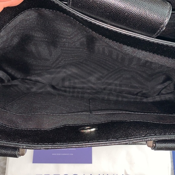 REBECCA MINKOFF | Je T’aime Work Bag Tote - Black Leather - Picture 11 of 17